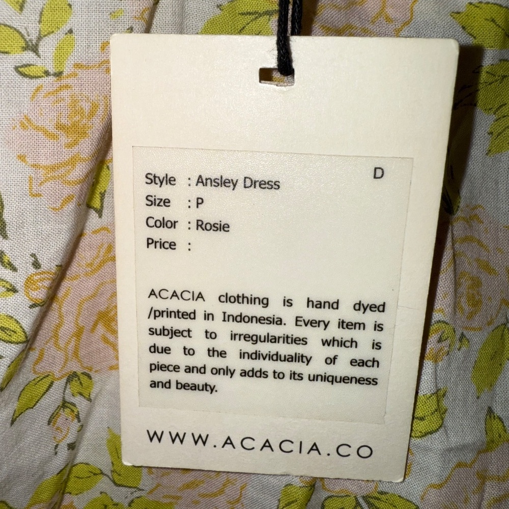 NWT Acacia Ansley Rosie Dress P - Picture 4 of 6